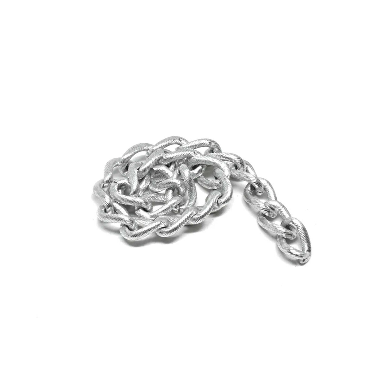 1 Piece Textured Aluminum Chain for Jewelry Accessories Crafts